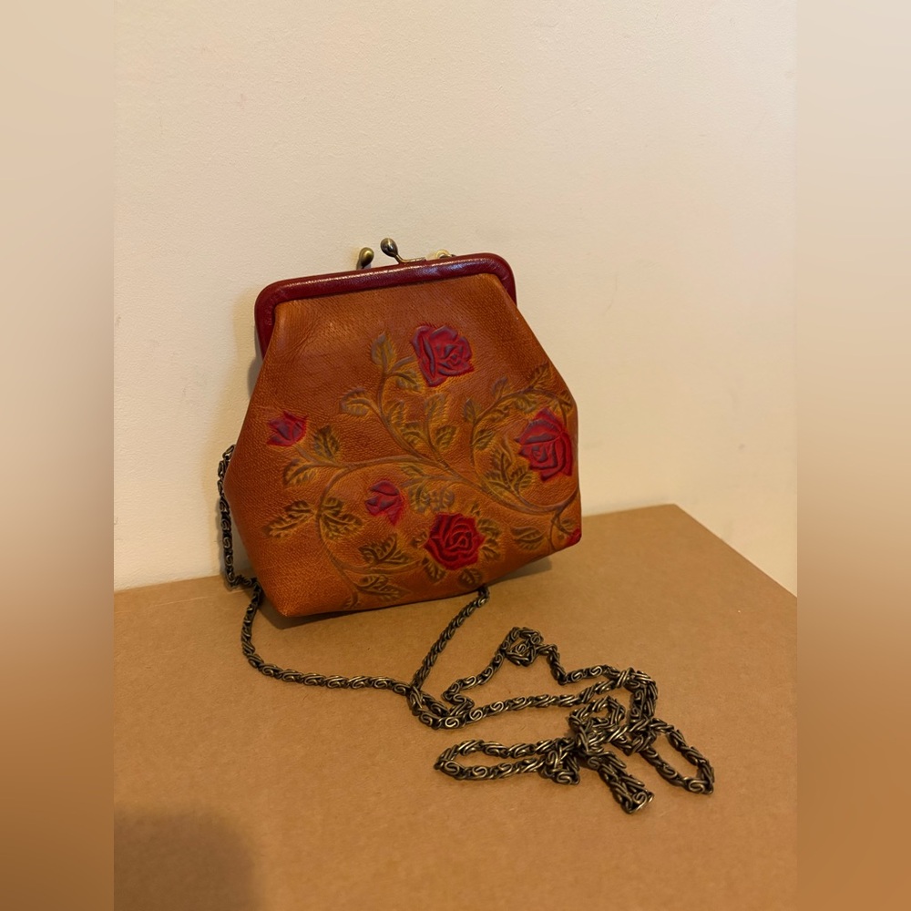 Isabella Fiore ‘Baby Rose’ Embossed Floral Leather Coin Purse